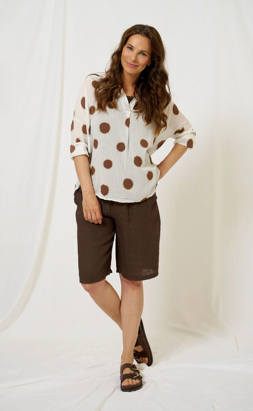 Marta Du Chateau Bluse - Riva - Brown - Image 7