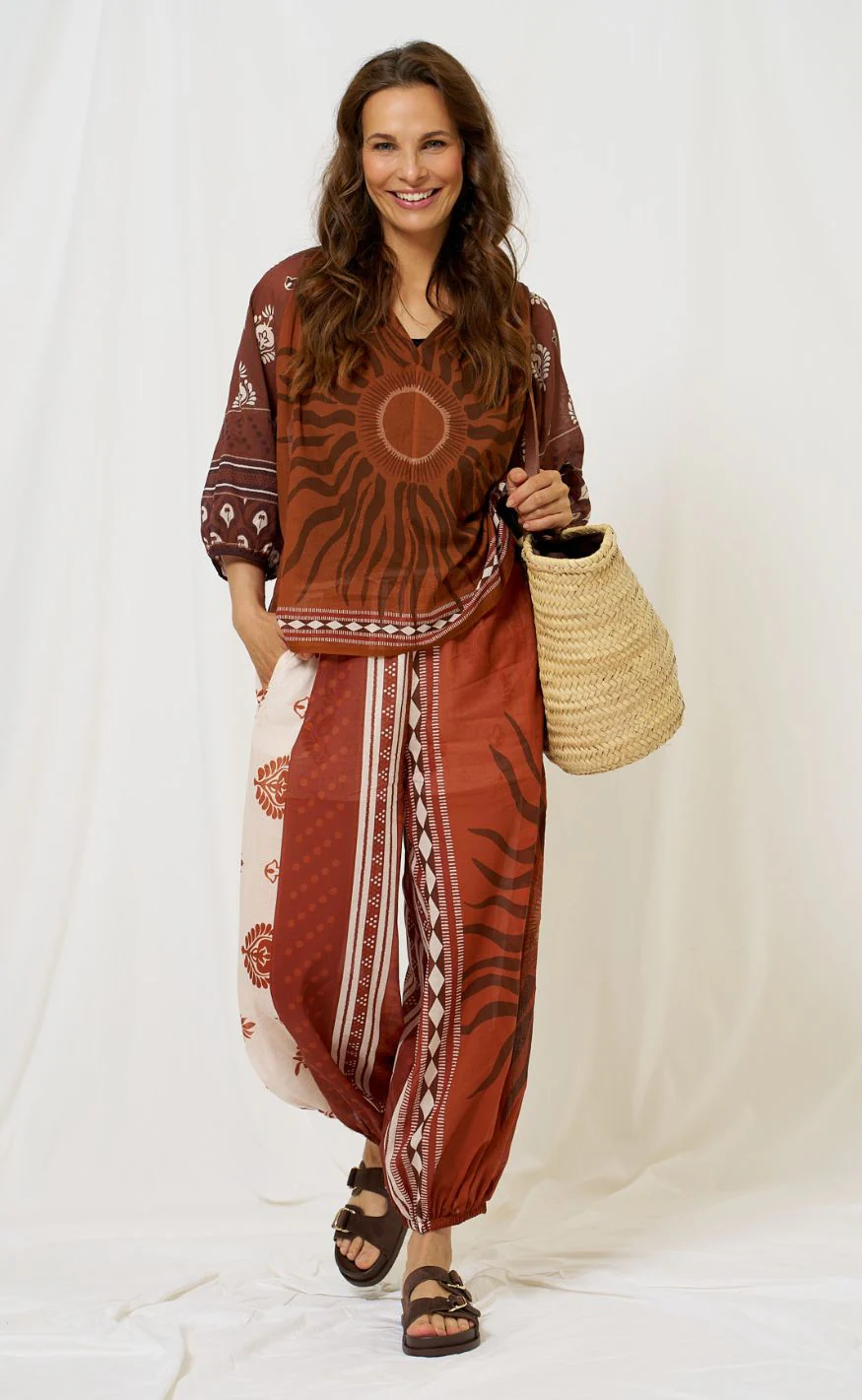 Marta Du Chateau Bukser - Fiorenza - Brown - Image 3