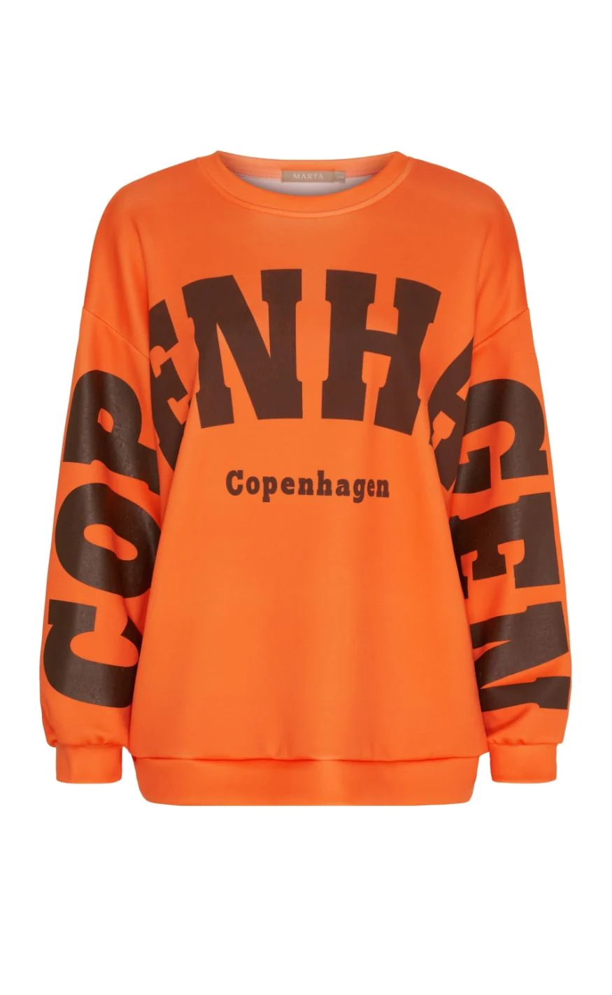 Marta Du Chateau Sweatshirt - Hibiscus - Orange/Moro