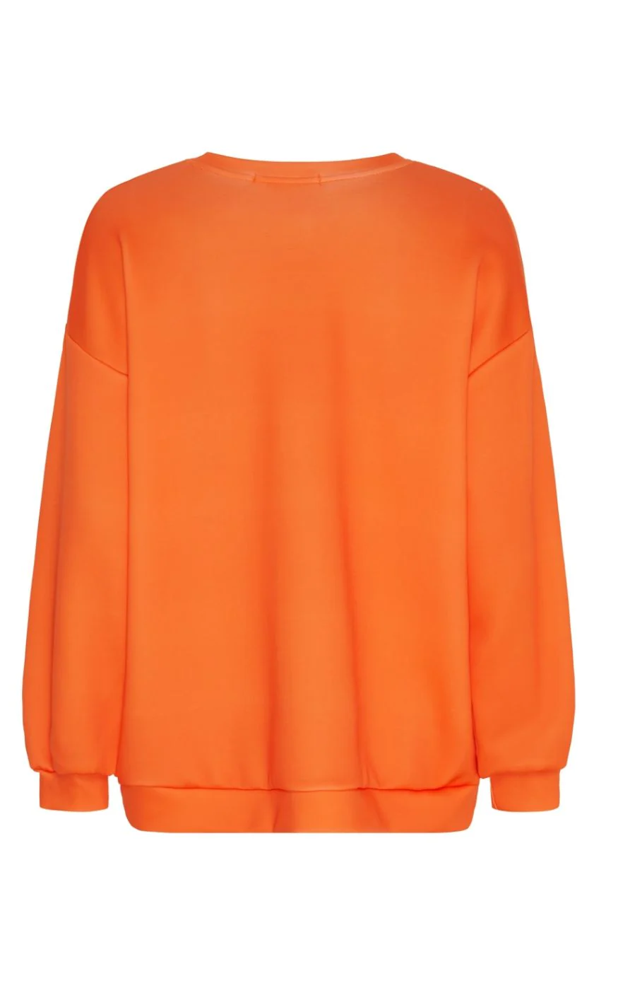 Marta Du Chateau Sweatshirt - Hibiscus - Orange/Moro - Image 2