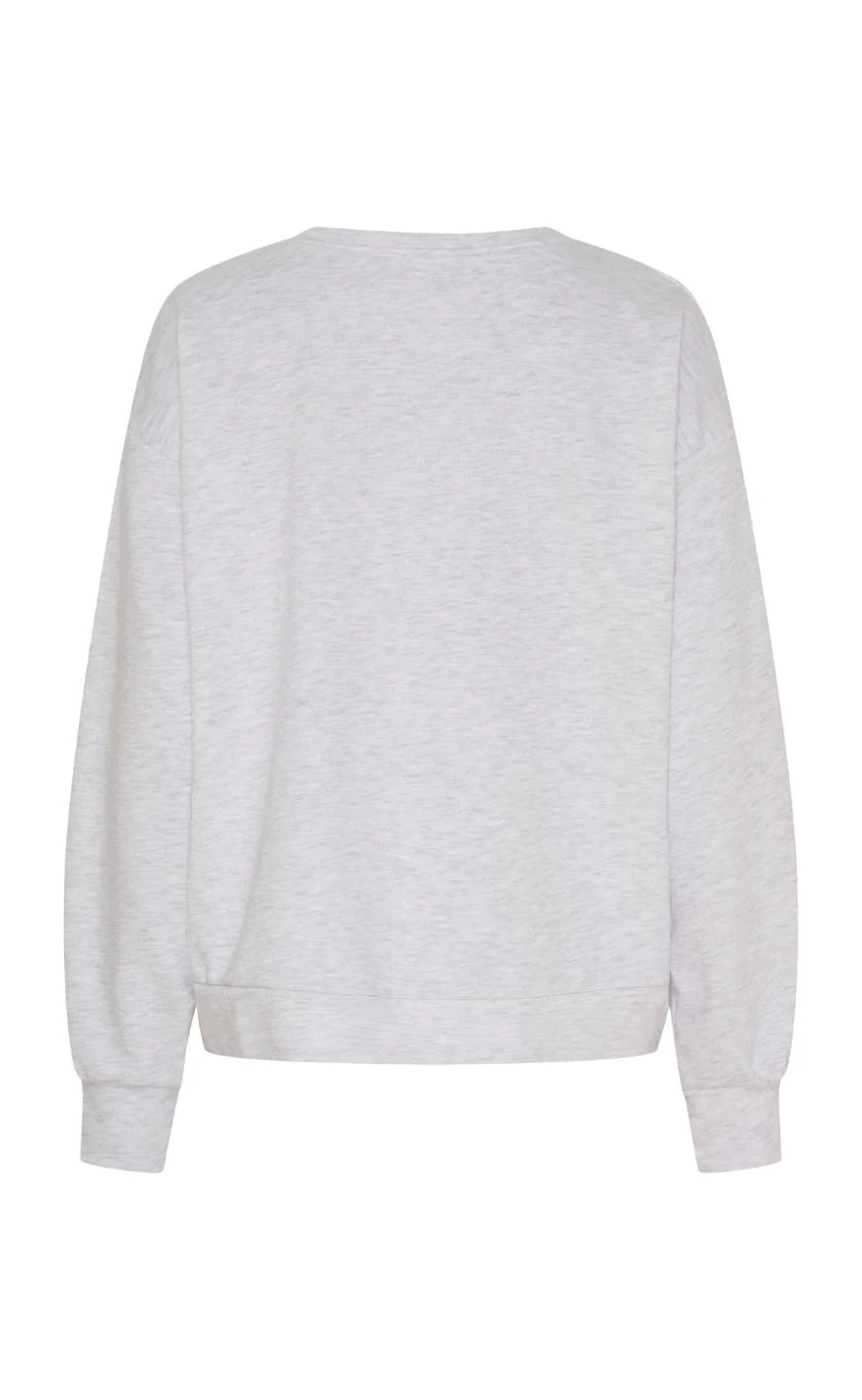 Marta Du Chateau Sweatshirt - Jessa - Light Grey Melange - Image 2