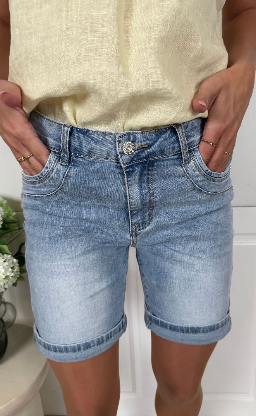 Marta Du Chateau Shorts - Samara - Denim - Image 3