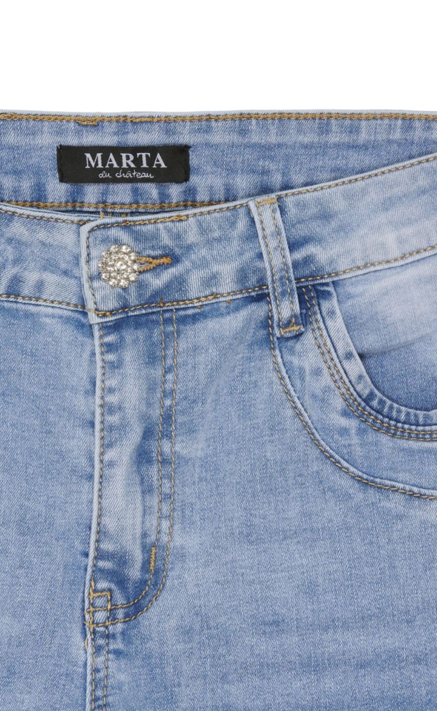 Marta Du Chateau Shorts - Samara - Denim - Image 6