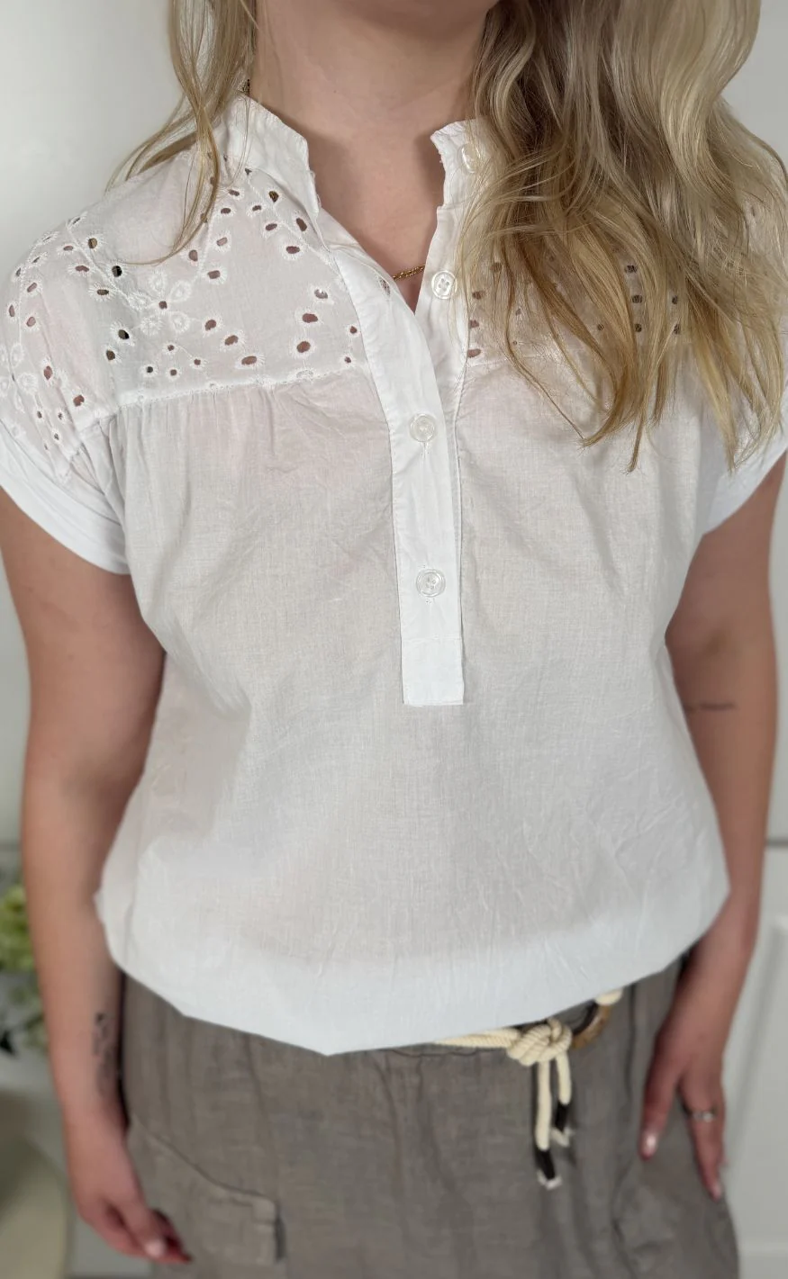 Marta Du Chateau Bluse - Rebekka - White - Image 2