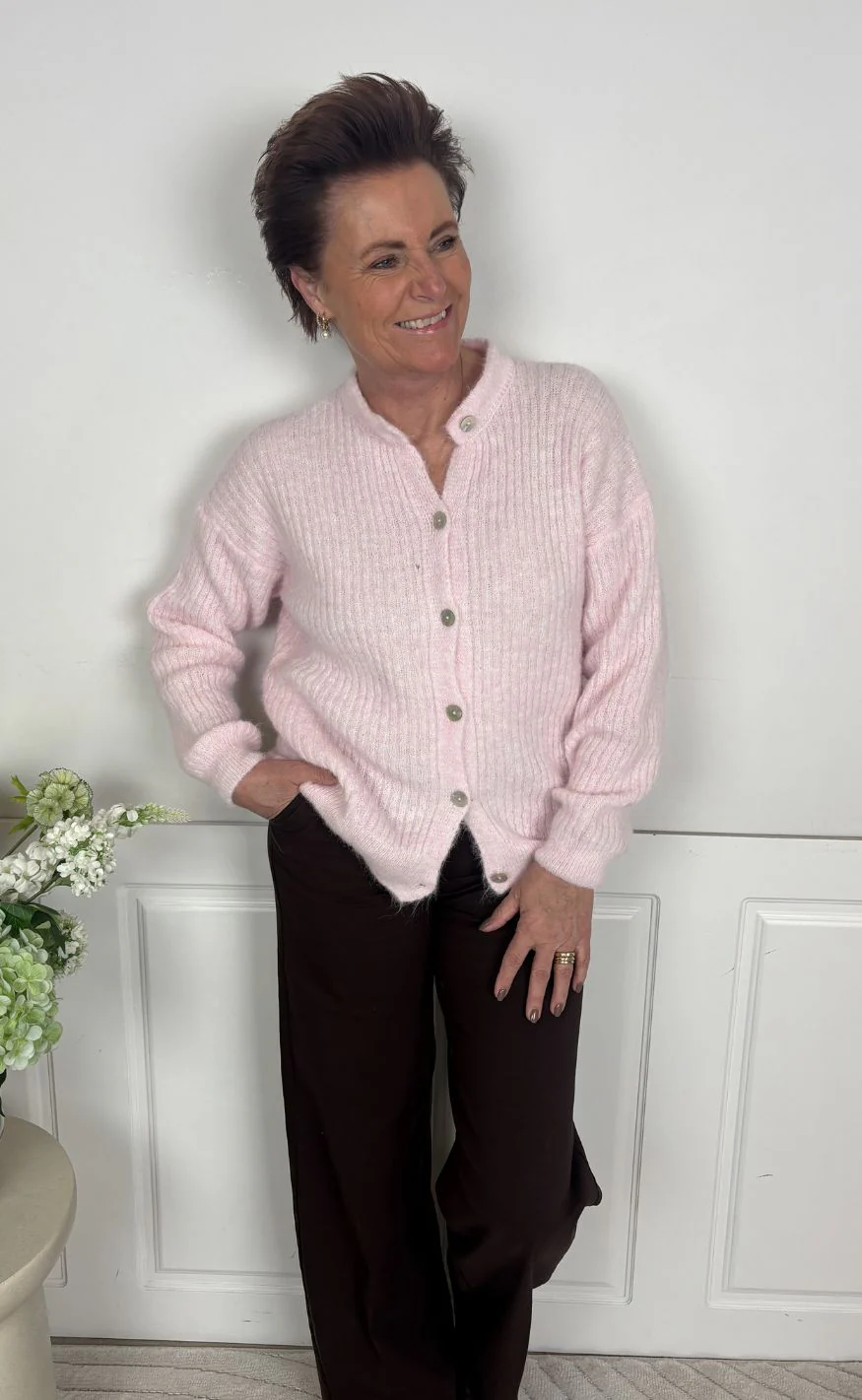 Marta Du Chateau Cardigan - Frederikke - Rosa9531 - Image 3