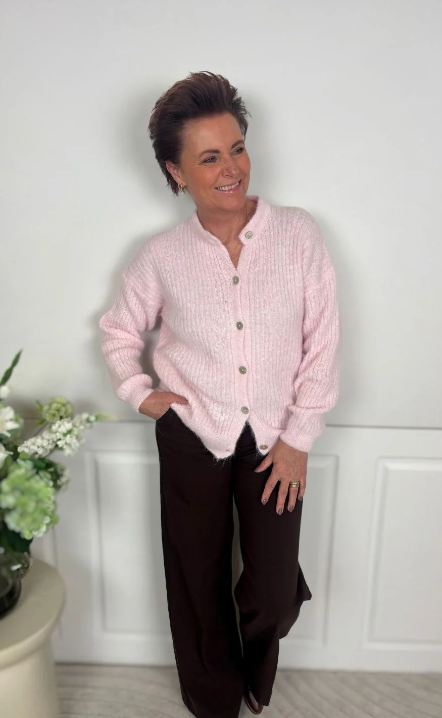 Marta Du Chateau Cardigan - Frederikke - Rosa9531 - Image 5