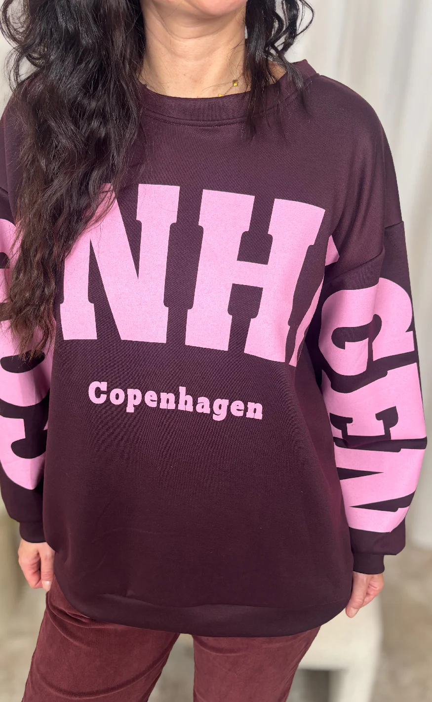 Marta Du Chateau Sweatshirt - Hibiscus - Bordeaux - Image 3