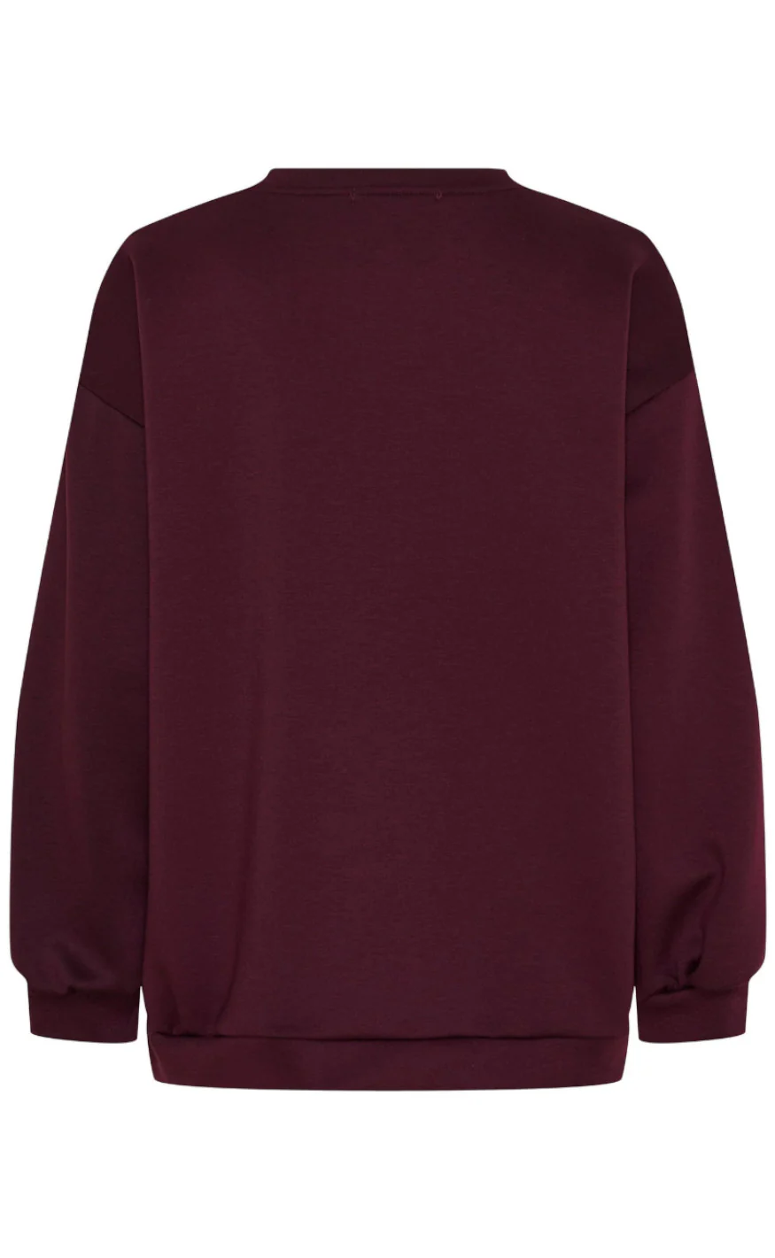 Marta Du Chateau Sweatshirt - Hibiscus - Bordeaux - Image 4