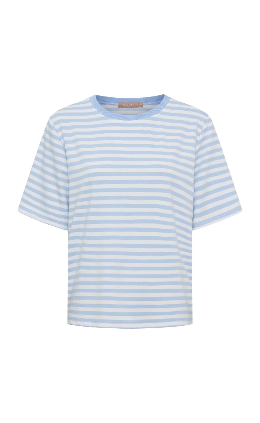 Marta Du Chateau T-shirt - Jamila - Celeste43/Celeste6
