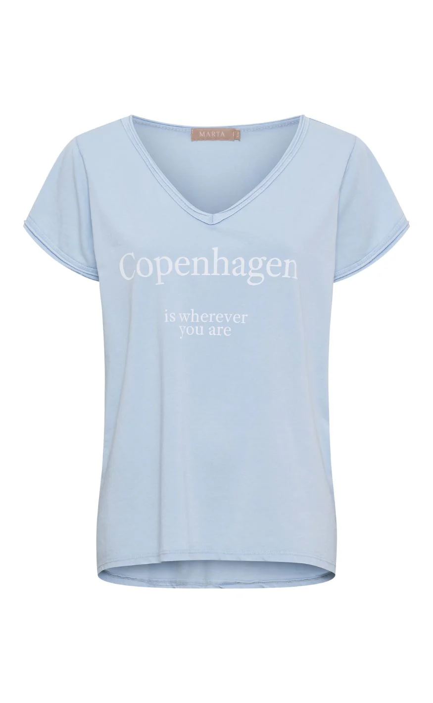 Marta Du Chateau T-shirt - Norina - Celeste