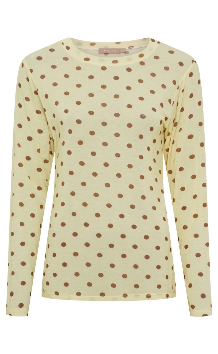Marta Du Chateau Bluse - Elissa - Giallo1259tpu