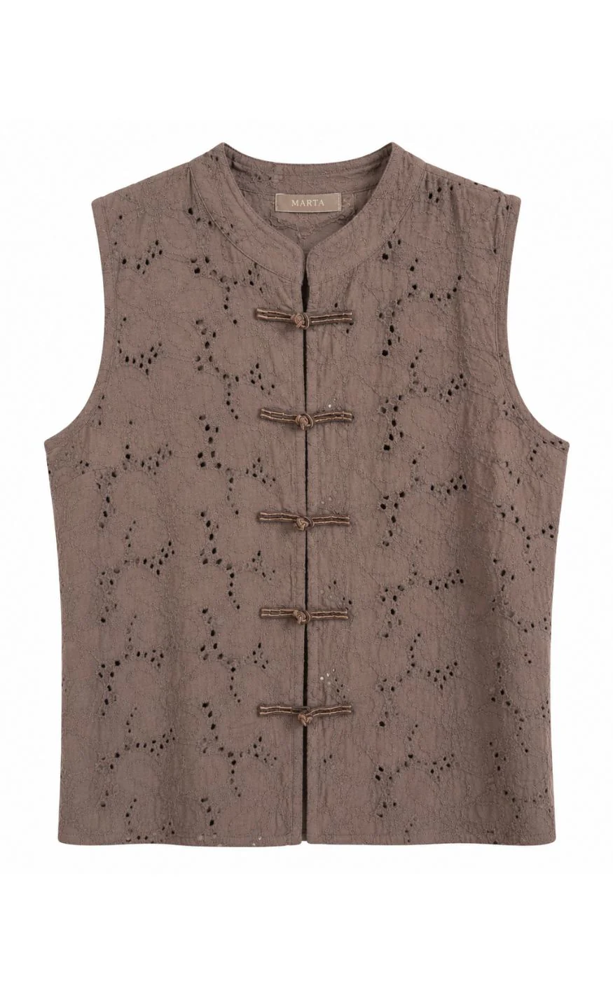 Marta Du Chateau Top - Ravella - Mocca - Image 3