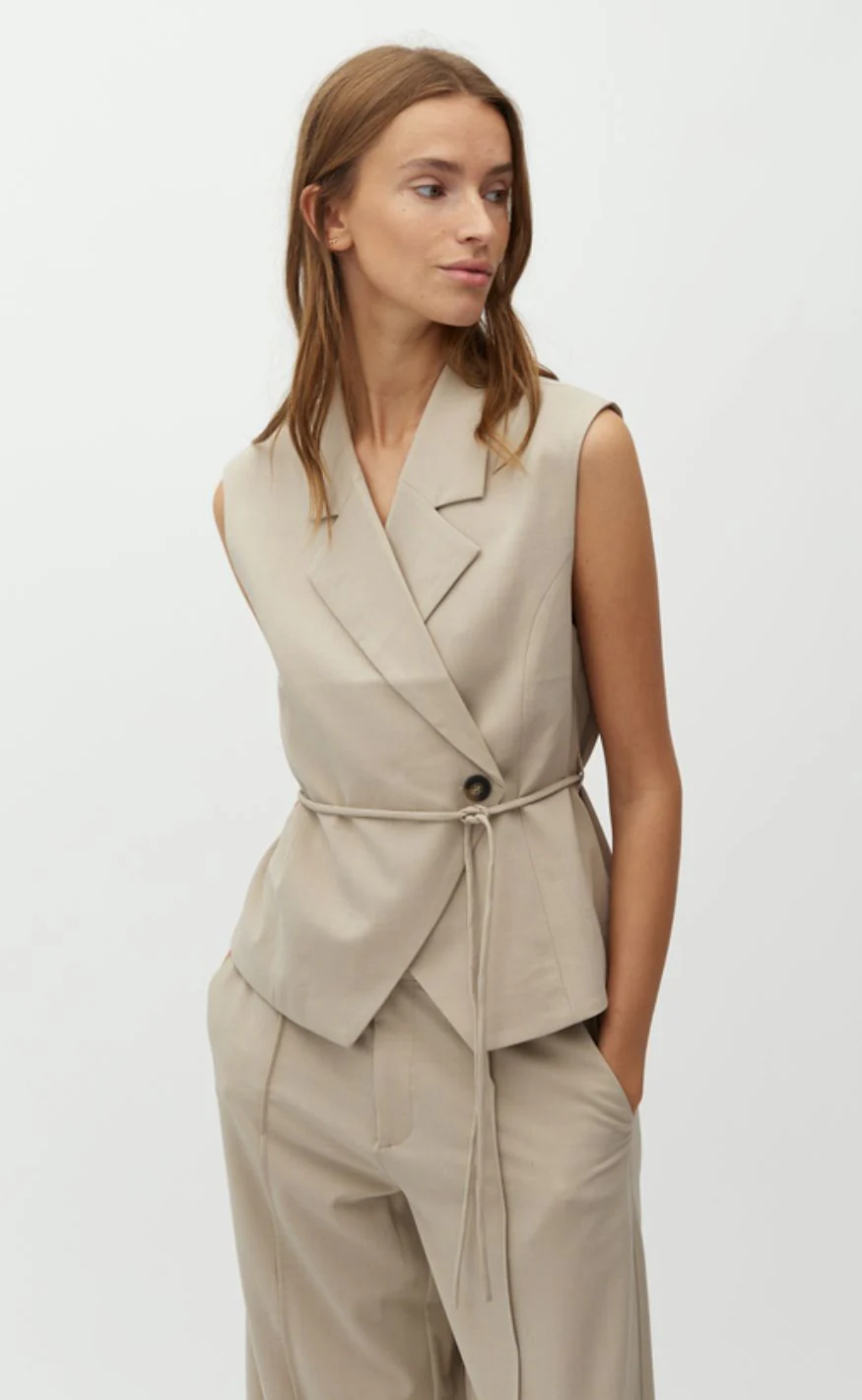 MbyM Top - Evelora-M - Light Sand - Image 2