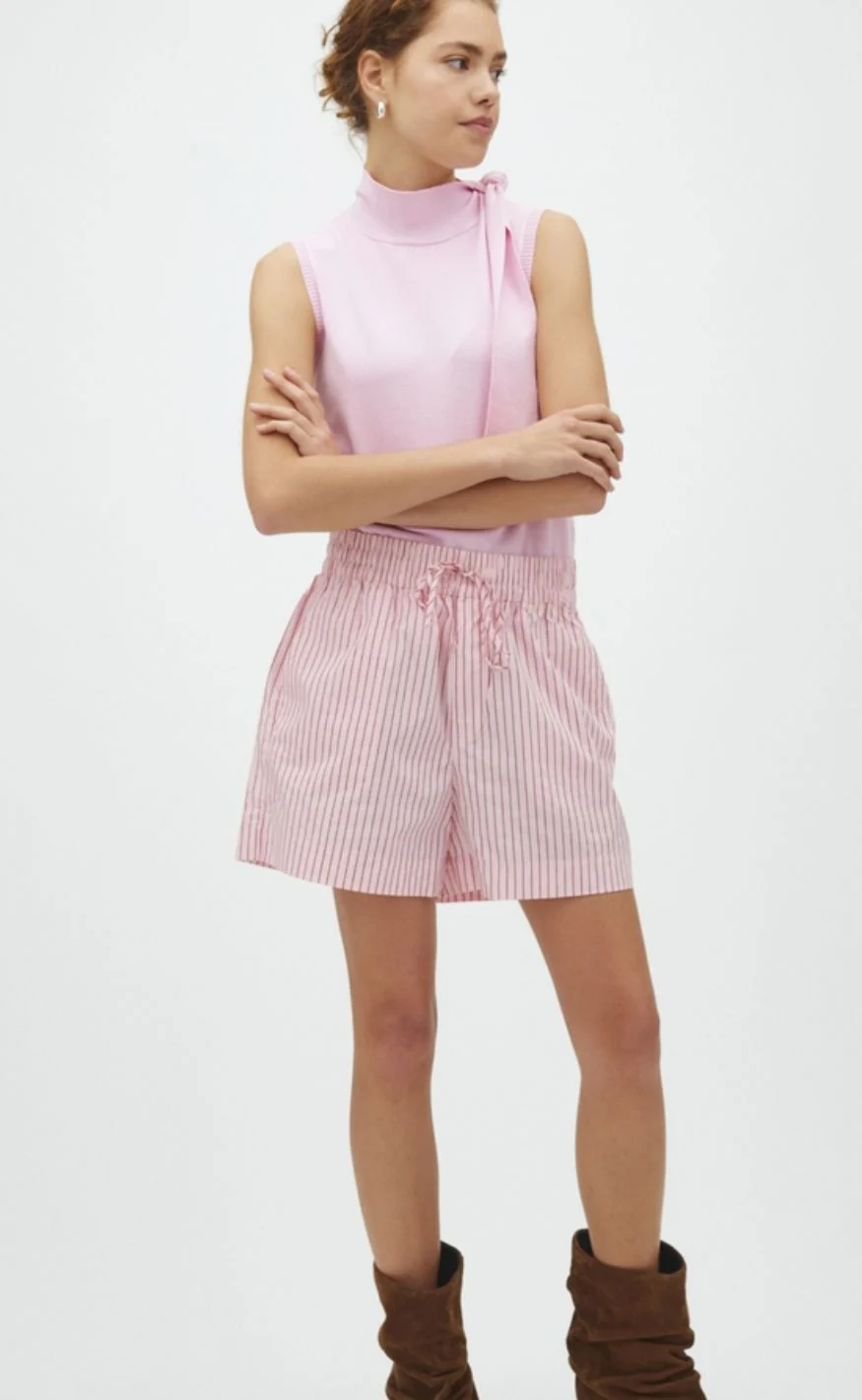 MbyM shorts - Meris-M - Pink Wine Stripe - Image 4