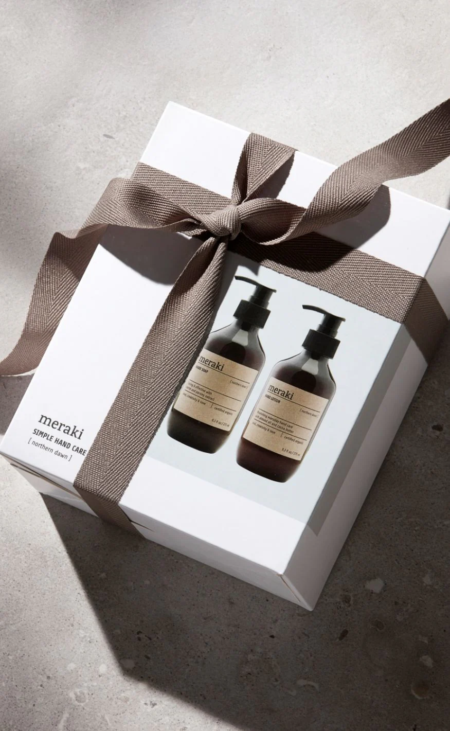 Meraki Gaveæske - Håndsæbe og håndcreme ''Simple Handcare'' 2x275 ml - Northern Dawn