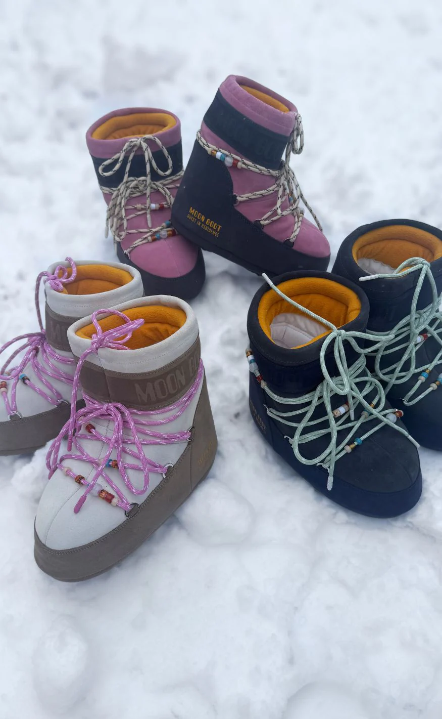 Moon Boot Støvler - MB x Girl - Honey/White Sand - Image 4