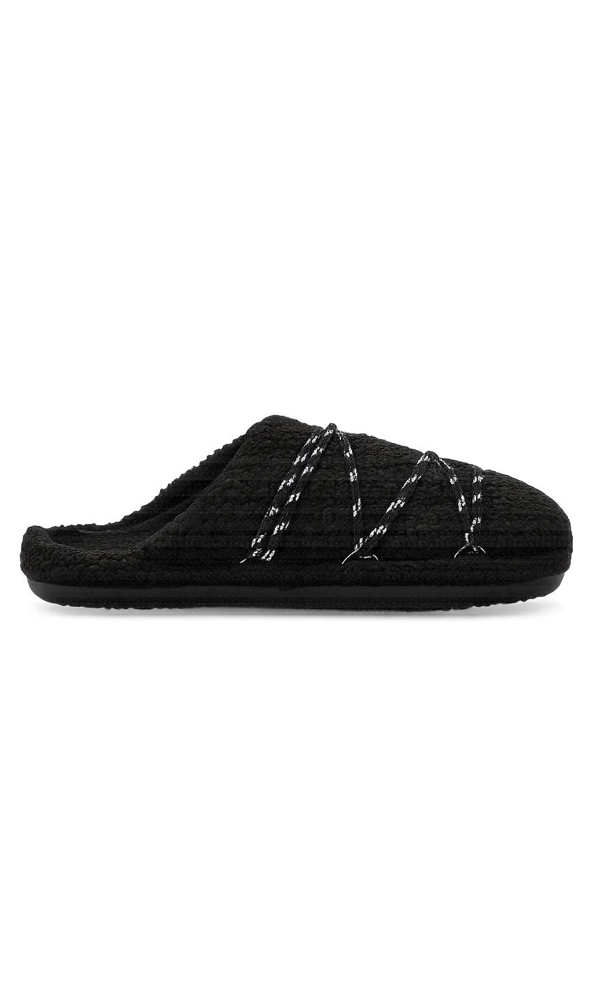 Moon Boots Slippers - Teddy - Black