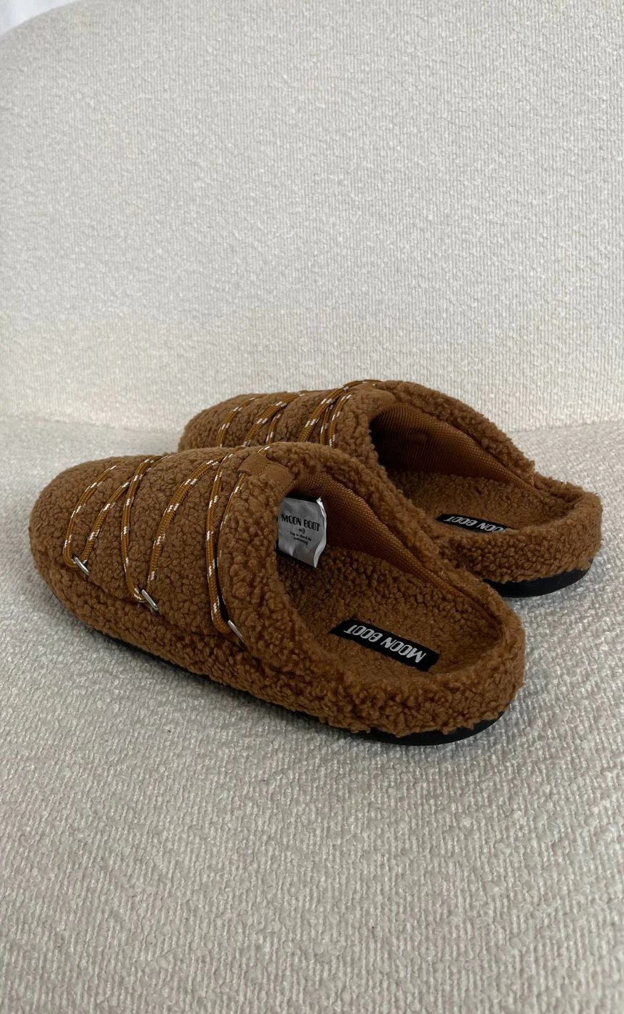 Moon Boots Slippers - Teddy - Cognac - Image 6