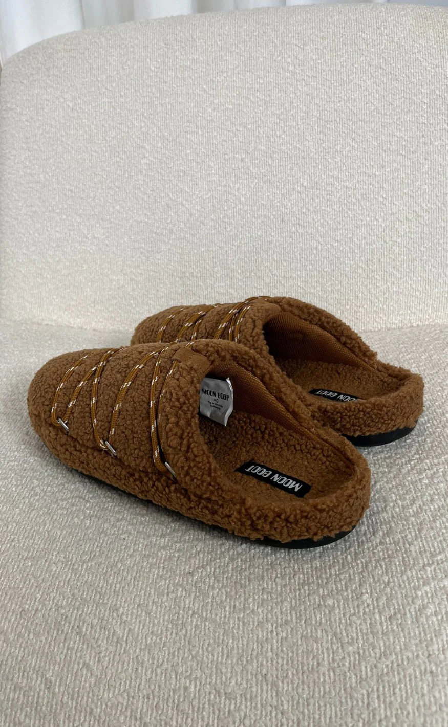 Moon Boots Slippers - Teddy - Cognac - Image 8