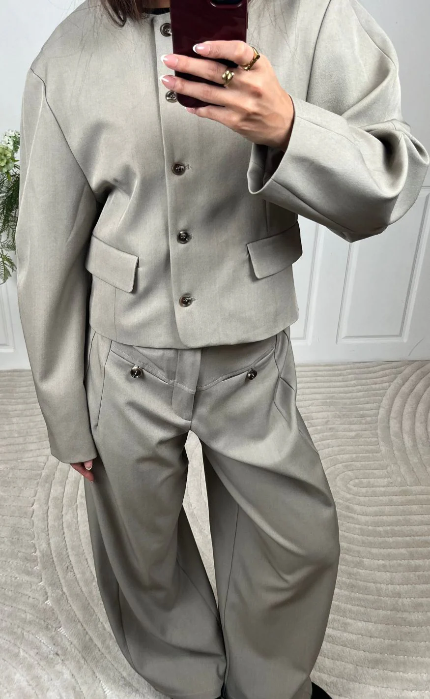Neo Noir Blazer - Aranti Structure Curve - Warm Grey - Image 10