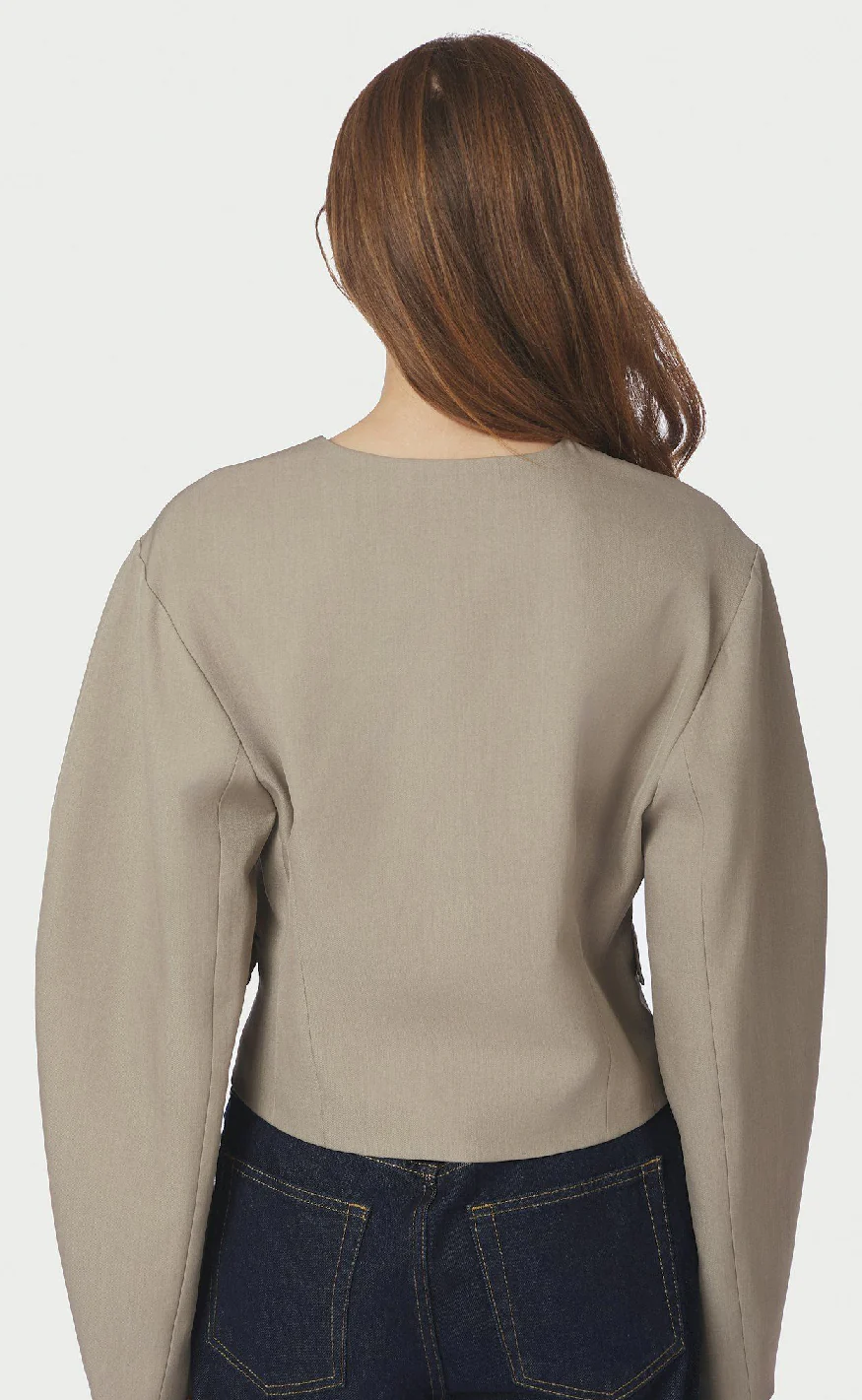 Neo Noir Blazer - Aranti Structure Curve - Warm Grey - Image 6