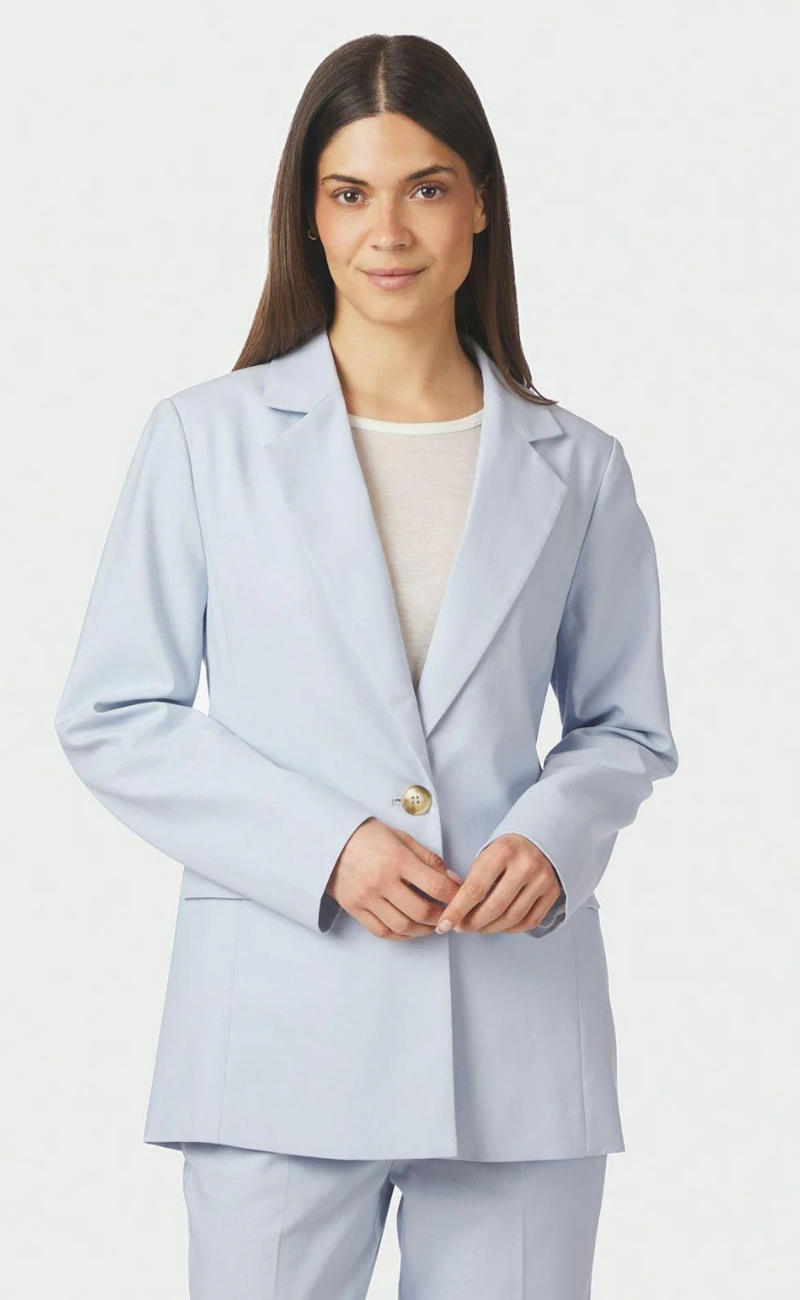 Neo Noir Blazer - Jarmon Linen - Light Blue - Image 2