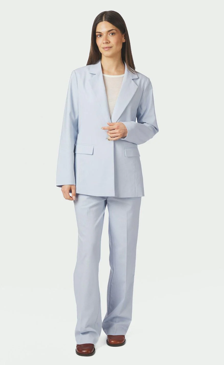 Neo Noir Blazer - Jarmon Linen - Light Blue - Image 5