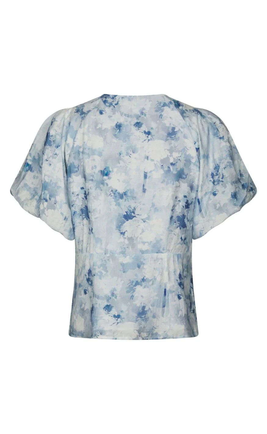 Neo Noir Bluse - Irina Floral - Blue - Image 3