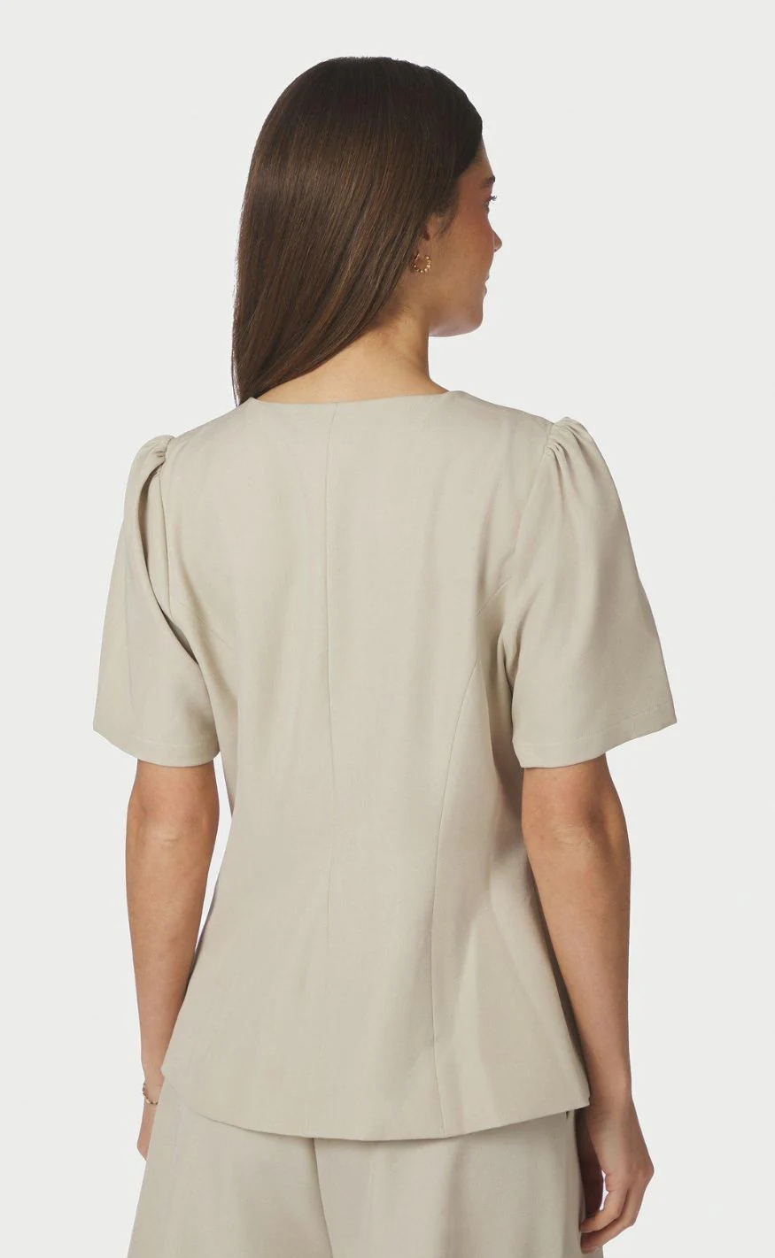 Neo Noir Bluse - Jules Structure - Creme - Image 2