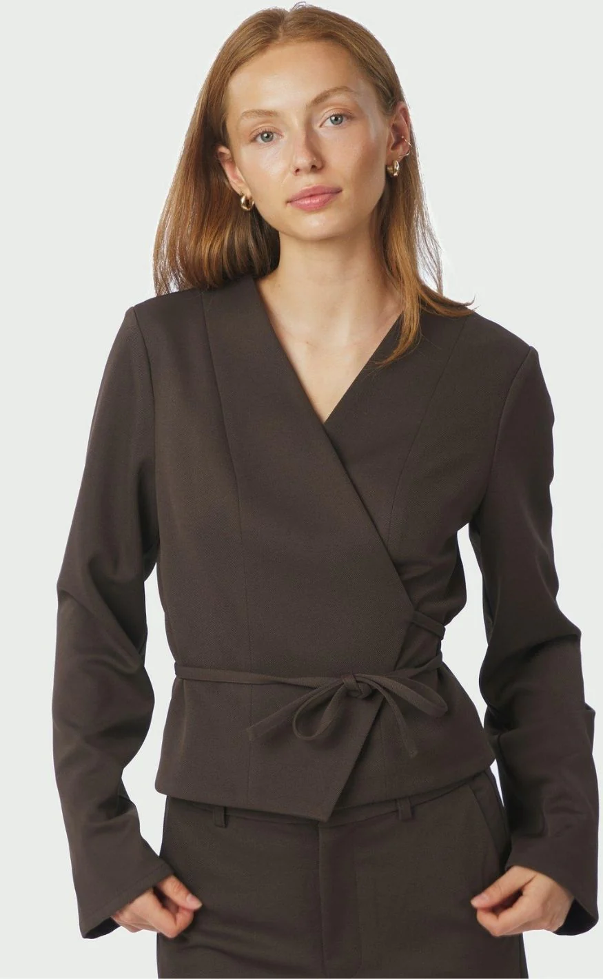 Neo Noir Bluse - Simmi - Dark Brown - Image 2