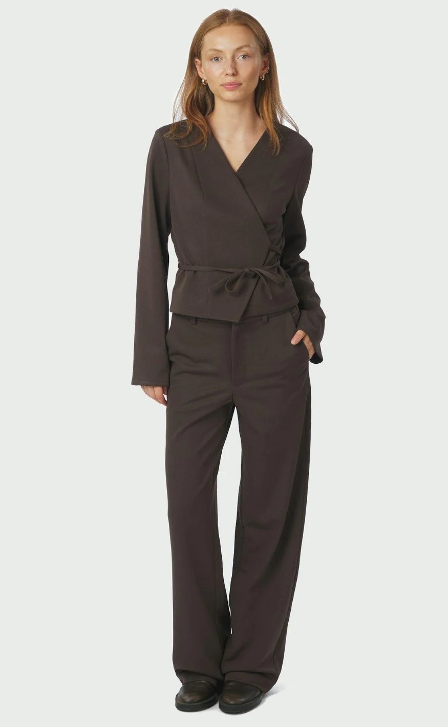 Neo Noir Bluse - Simmi - Dark Brown - Image 5