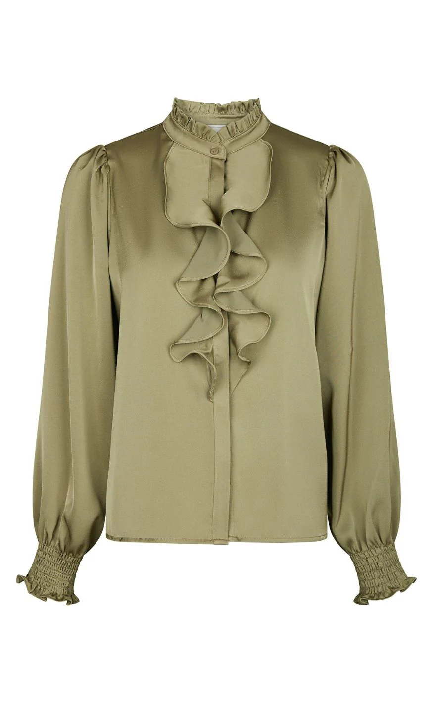 Neo Noir Bluse - Zamola - Dusty Army - Image 2