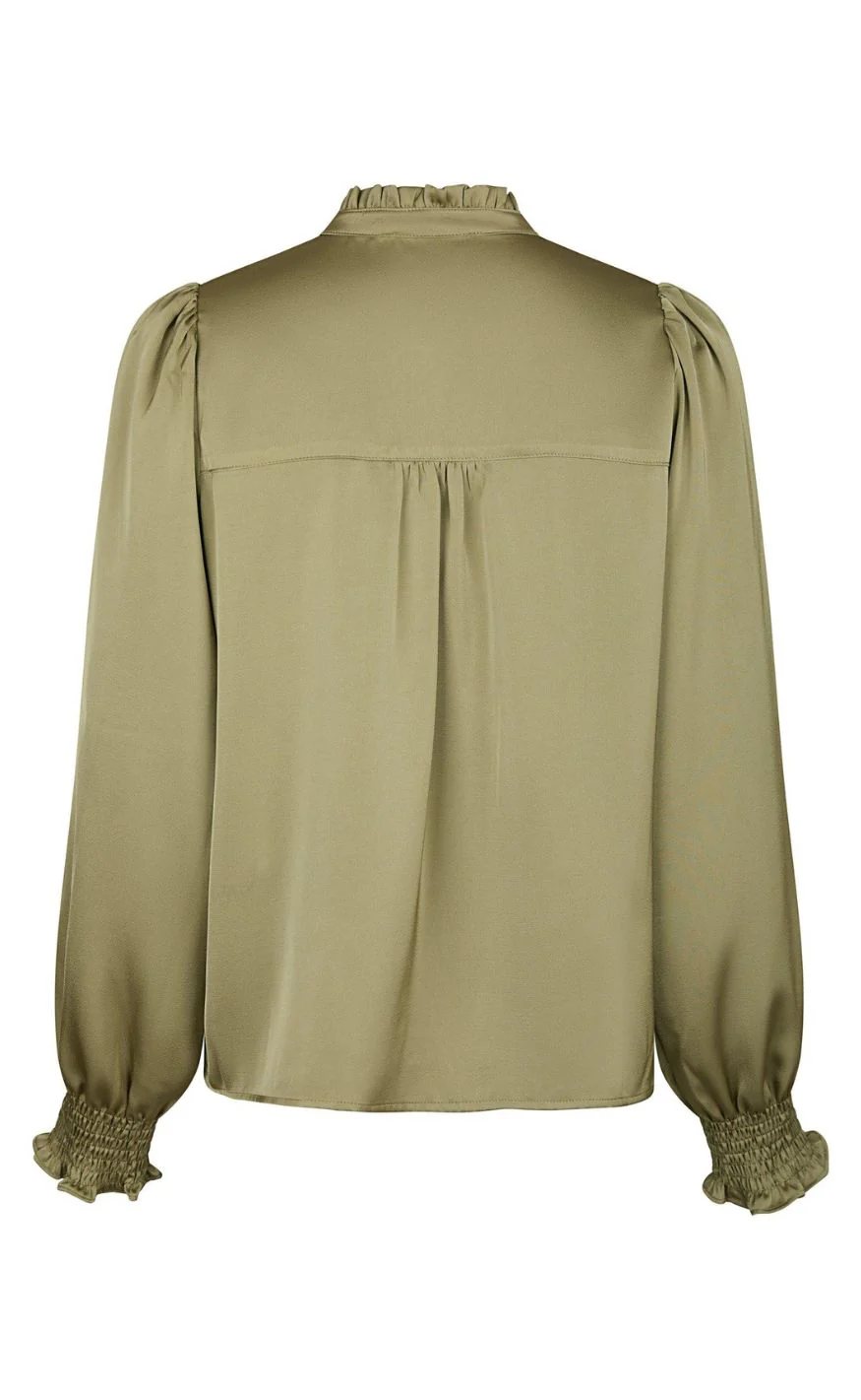 Neo Noir Bluse - Zamola - Dusty Army - Image 4