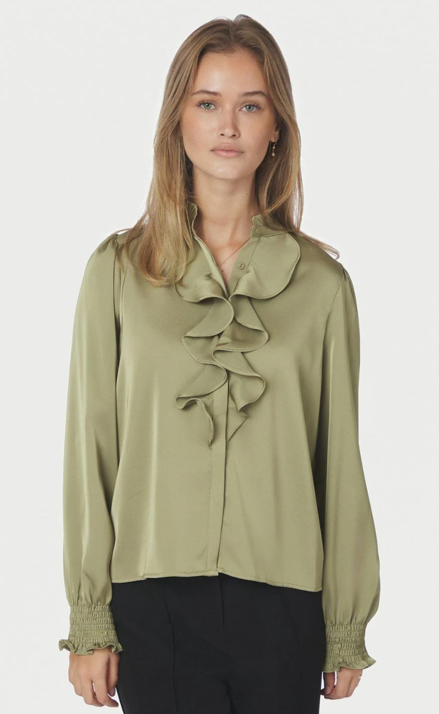 Neo Noir Bluse - Zamola - Dusty Army - Image 5