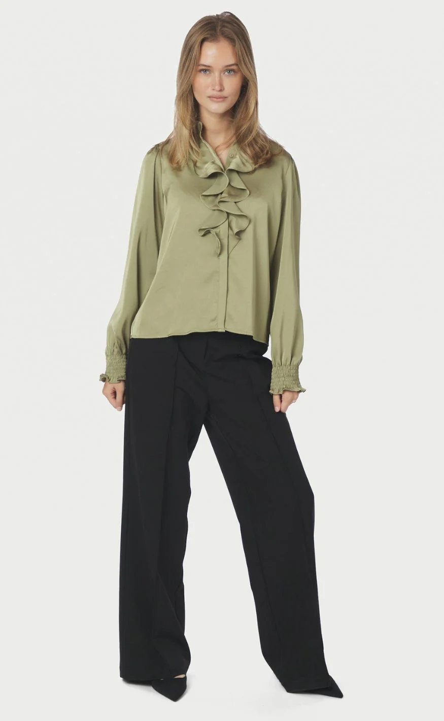 Neo Noir Bluse - Zamola - Dusty Army - Image 7