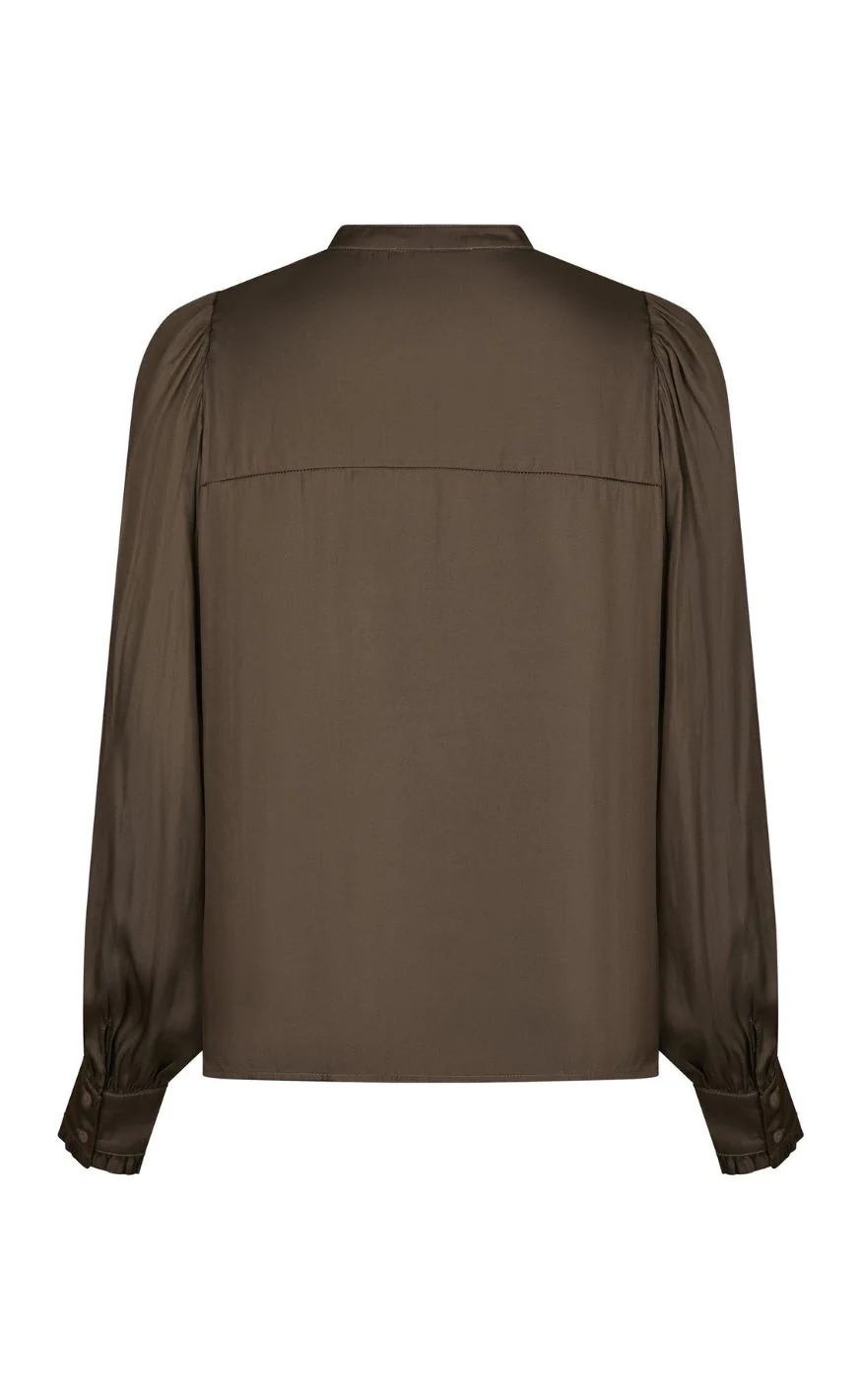 Neo Noir Bluse - Zola - Brown - Image 4