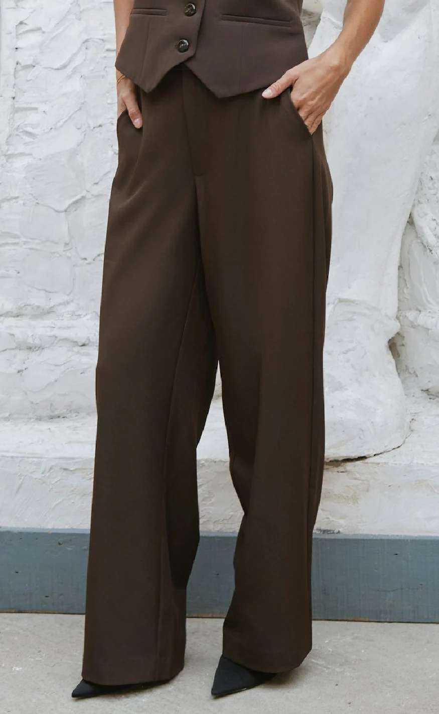 Neo Noir Bukser - Emmett Structure - Dark Brown
