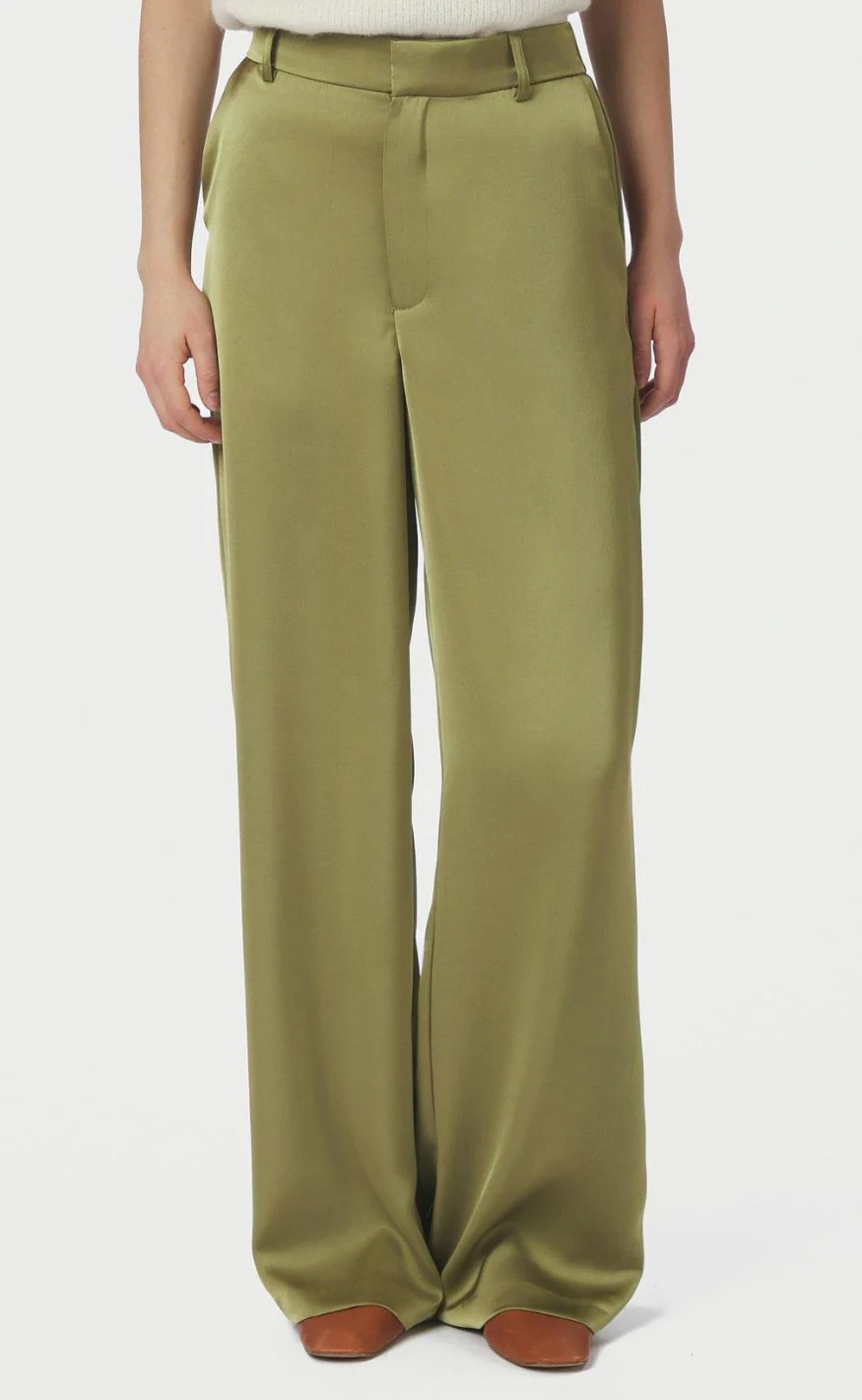 Neo Noir Bukser - Emmett Heavy Sateen - Sage Green - Image 5