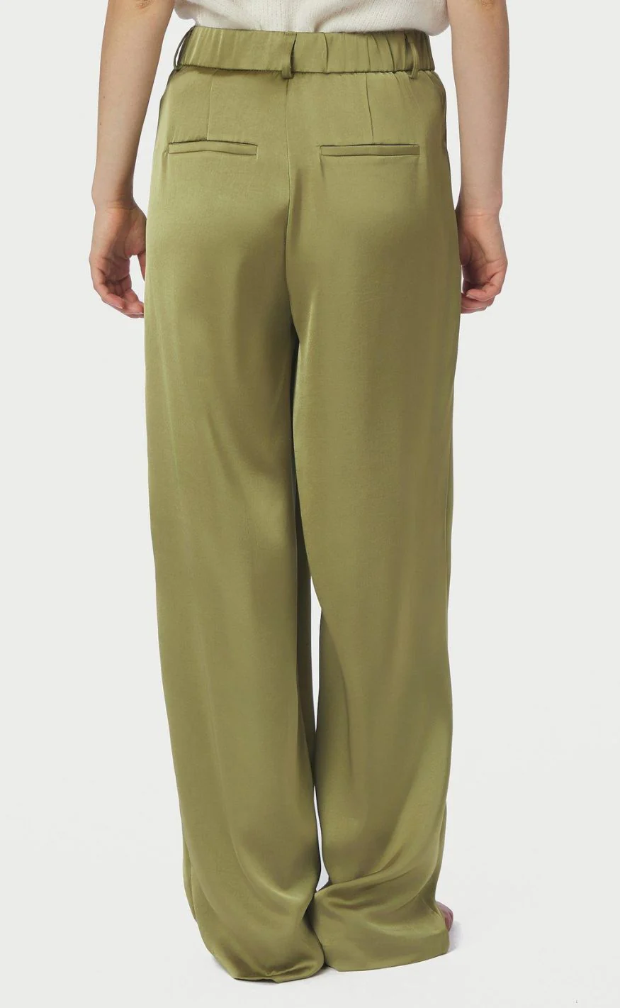 Neo Noir Bukser - Emmett Heavy Sateen - Sage Green - Image 6