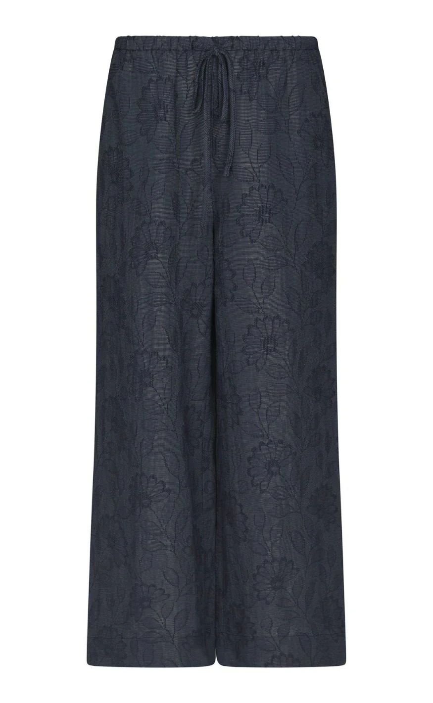 Neo Noir Bukser - Heifa Flower - Dark Blue
