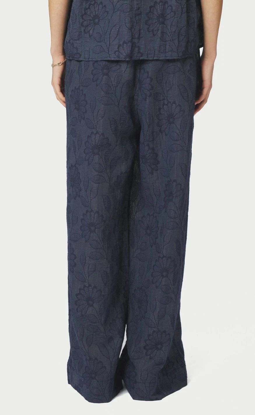 Neo Noir Bukser - Heifa Flower - Dark Blue - Image 4