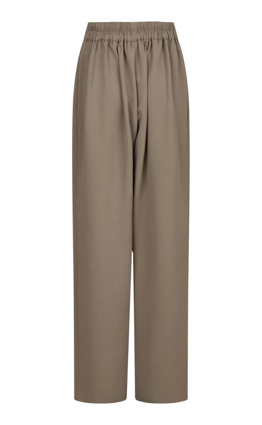 Neo Noir Bukser - Lunet Crepe - Taupe - Image 6