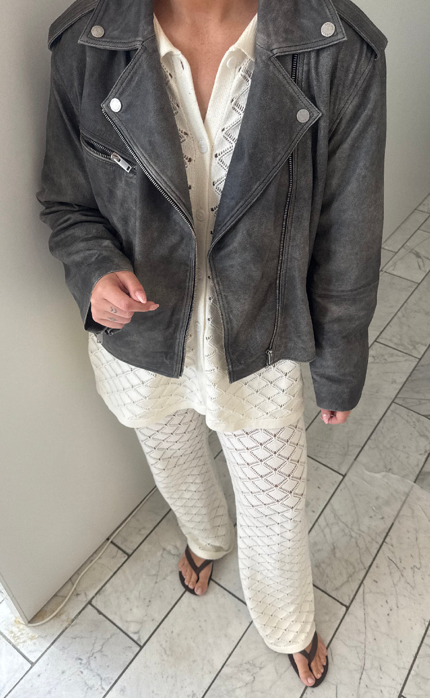 Neo Noir Bukser - Rizzy Crochet - Off White - Image 7