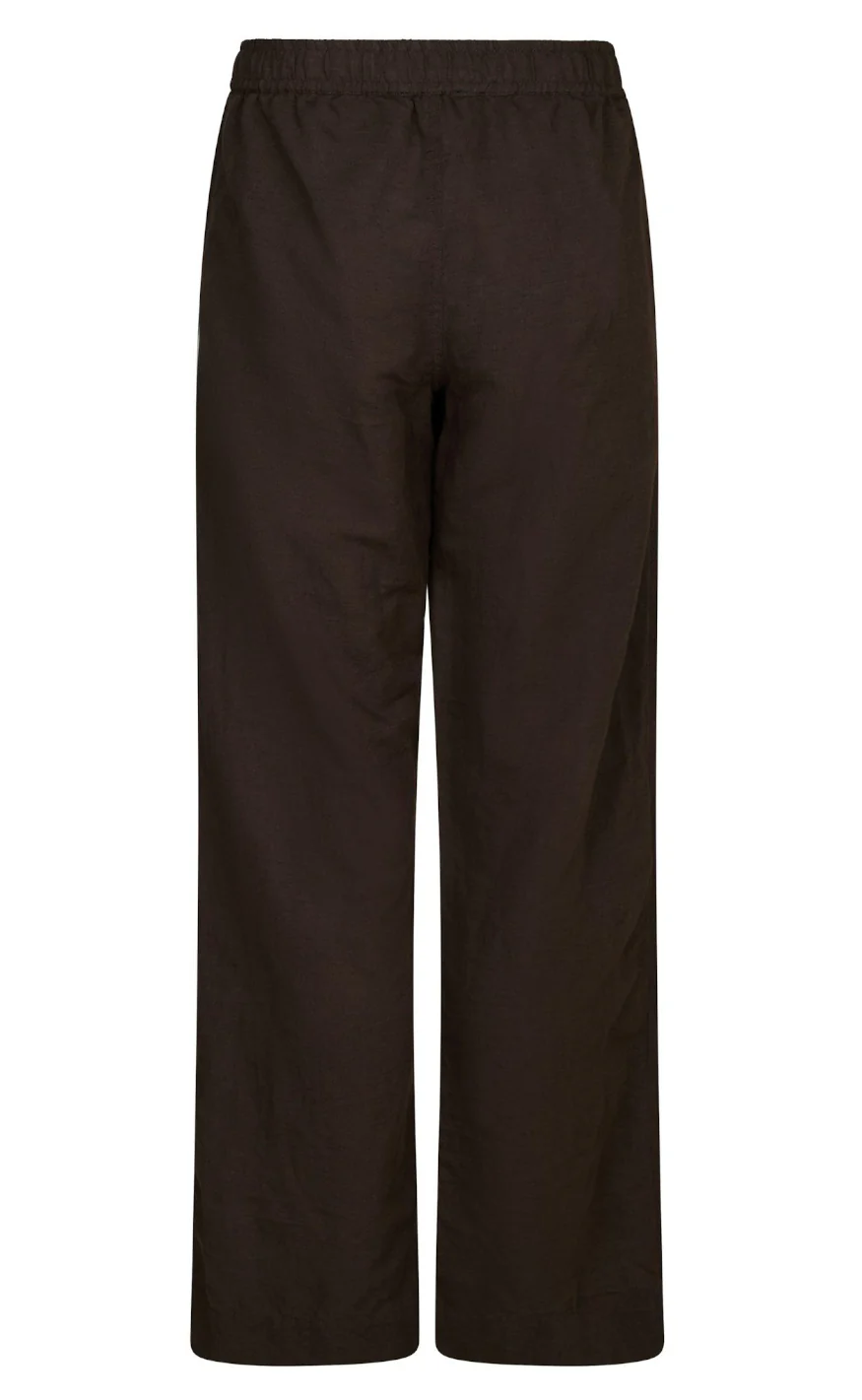 Neo Noir Bukser - Sonar Linen - Dark Brown - Image 3