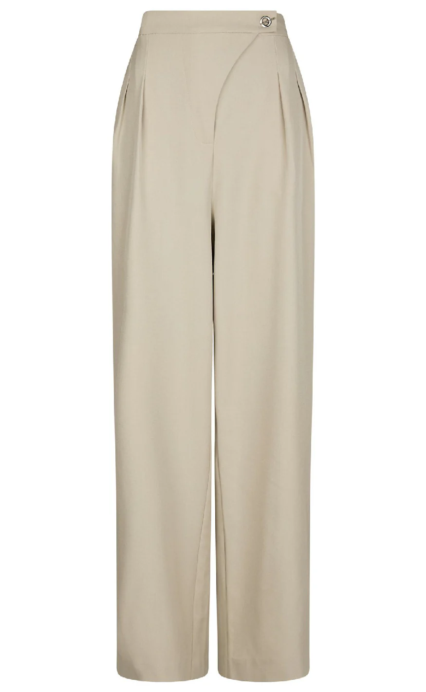 Neo Noir Bukser - Zalka Eyelet - Sand