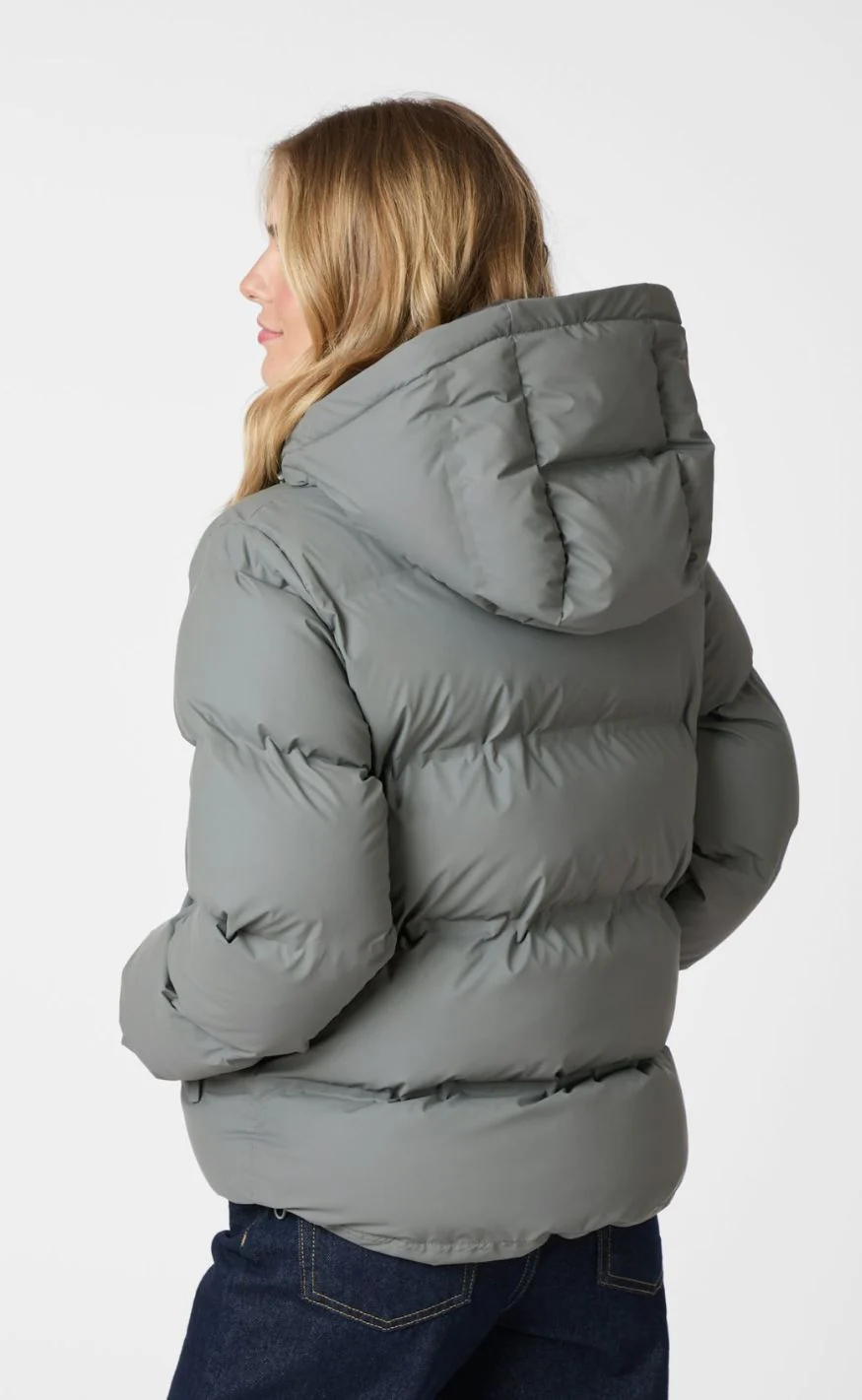 Neo Noir Jakke - Fox Puffer - Grey - Image 4