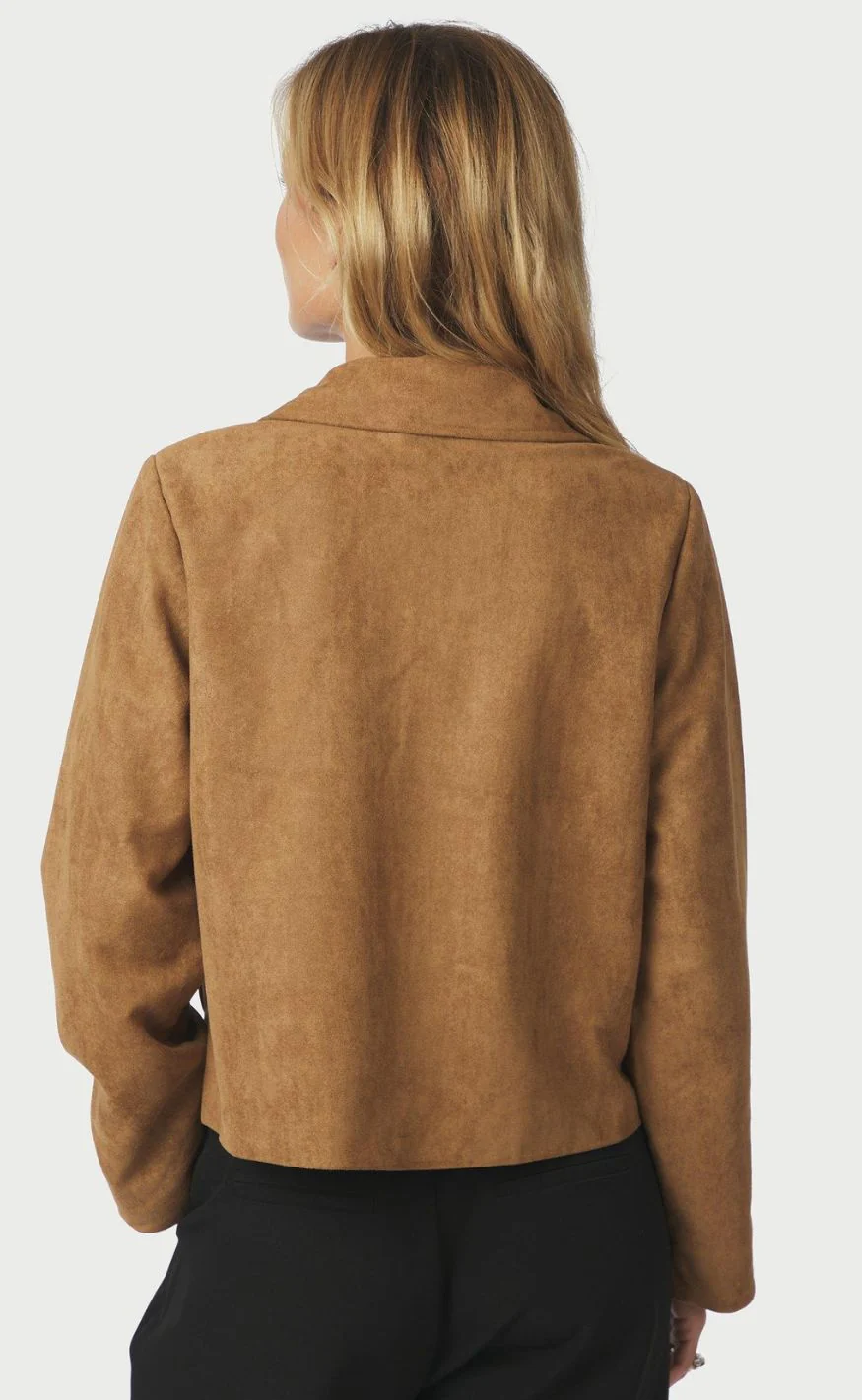 Neo Noir Jakke - Nilo Faux Suede - Cognac - Image 7