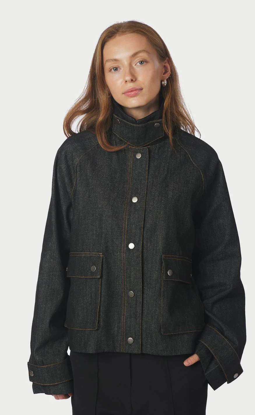 Neo Noir Jakke - Vista Denim Cord - Dark Blue - Image 2