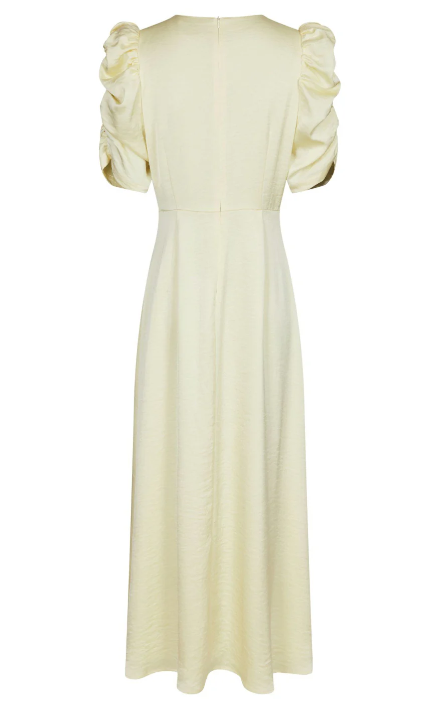 Neo Noir Kjole - Benuti Solid - Light Yellow - Image 6