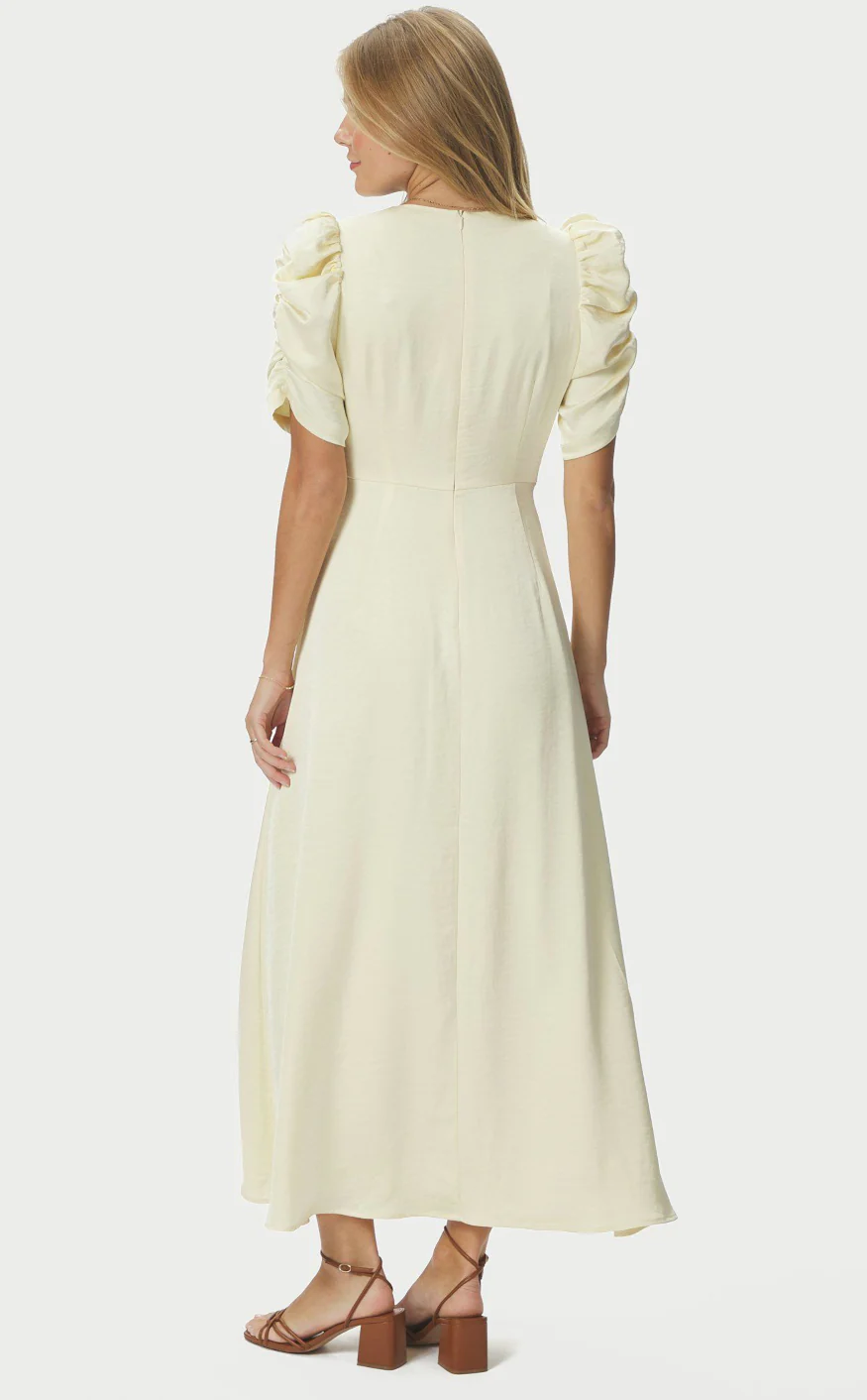 Neo Noir Kjole - Benuti Solid - Light Yellow - Image 7